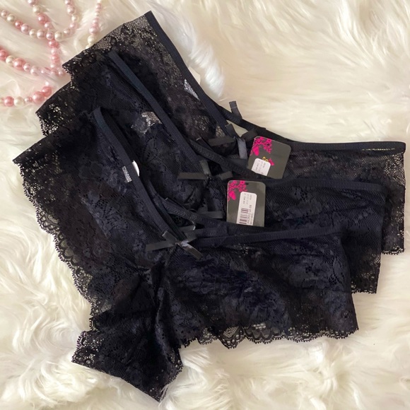 Other - Floral Lace Cheeky Panties - set of 3